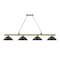 Z-Lite Cordon 4 Light Billiard, Rubbed Brass & Matte Black 2306-4RB-SMB - alternate 3